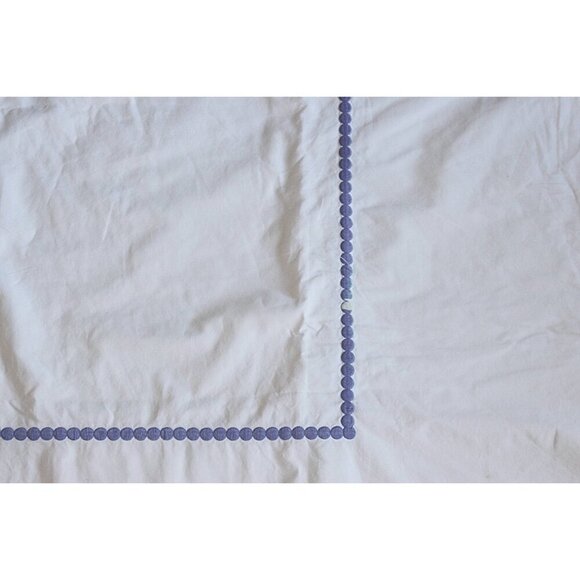 Pottery Barn PBTeen - Pop Dot Duvet Cover in White + Purple, size Queen - Picture 8 of 8